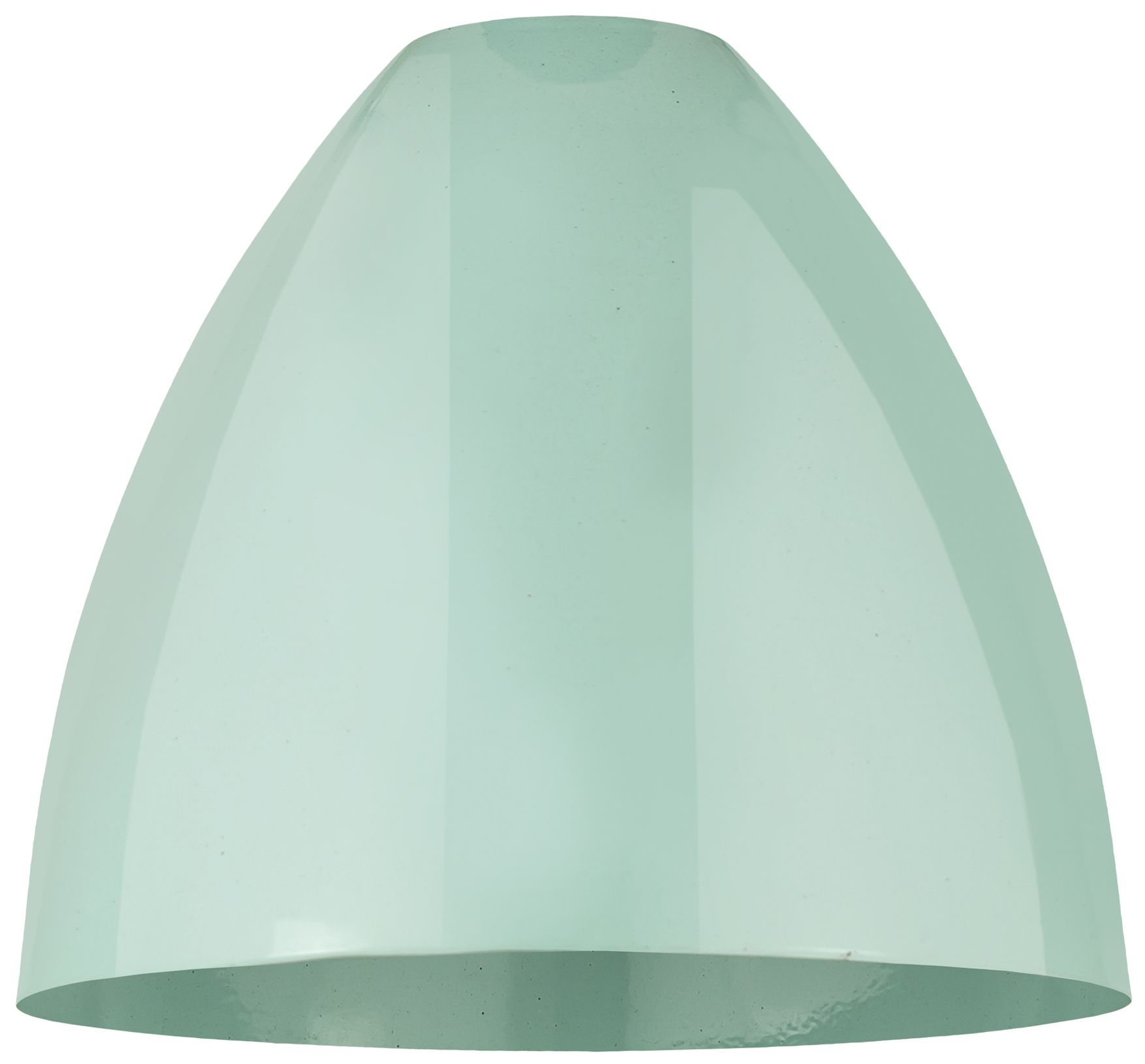 Image 3 Plymouth Dome 12" Wide Satin Gold Semi Flush Mount w/ Seafoam Shade more views