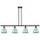 Plymouth Dome 48" Wide 4 Light Bronze Island Light w/ Seafoam Shade