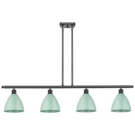 Plymouth Dome 48" Wide 4 Light Bronze Island Light w/ Seafoam Shade Plymouth Dome 48" Wide 4 Light Bronze Island Light w/ Seafoam Shade