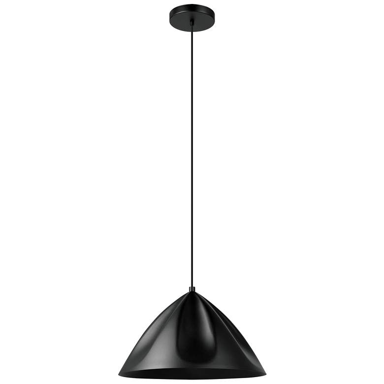 Image 2 Podere 1-Light Black Pendant Light