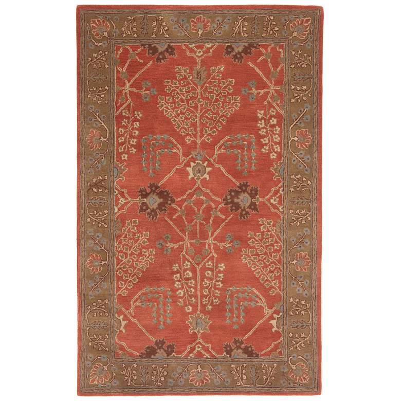 Image 2 Poeme Chambery PM51 5'x8' Orange Brown Rectangular Area Rug