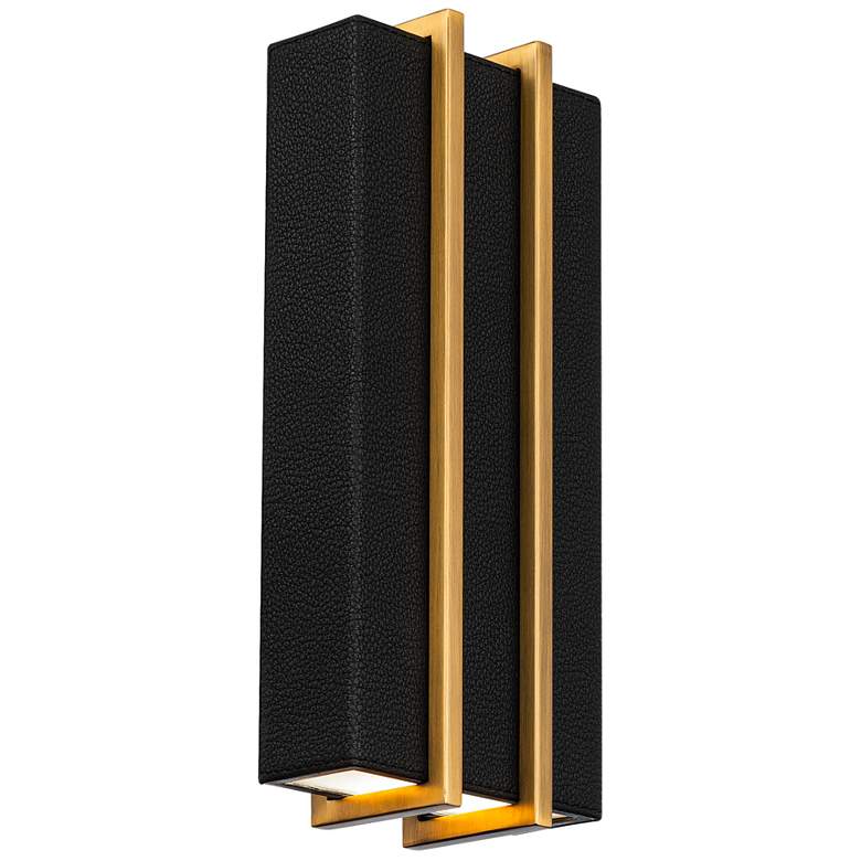 Image 1 Poet 12.38"H x 5.5"W 2-Light Wall Sconce in Black