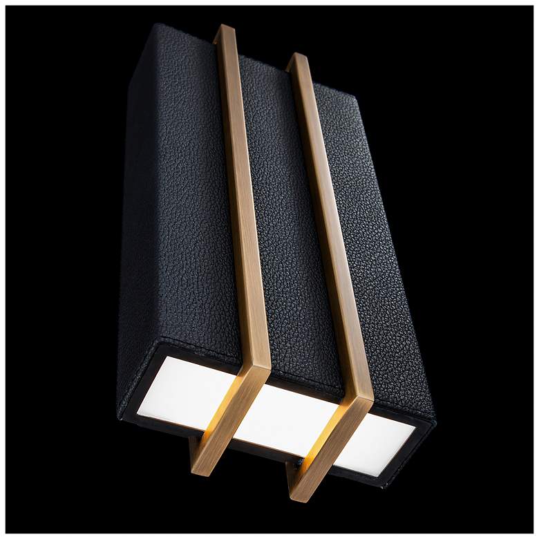 Image 5 Poet 12.38"H x 5.5"W 2-Light Wall Sconce in Black more views
