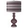 Poetry Plum Bold Stripe Apothecary Table Lamp