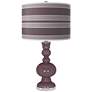 Poetry Plum Bold Stripe Apothecary Table Lamp