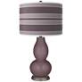 Poetry Plum Bold Stripe Double Gourd Table Lamp