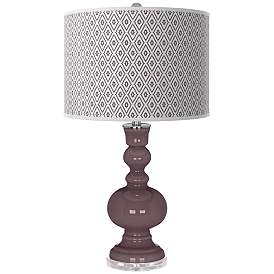 Image1 of Poetry Plum Diamonds Apothecary Table Lamp