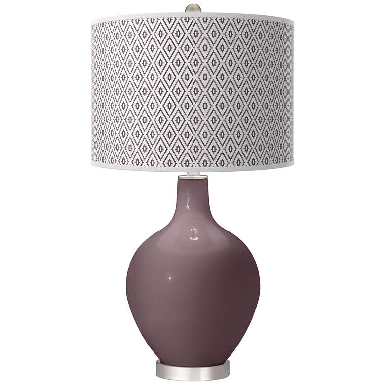 Image 1 Poetry Plum Diamonds Ovo Table Lamp