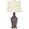 Poetry Plum Fog Linen Shade Anya Table Lamp