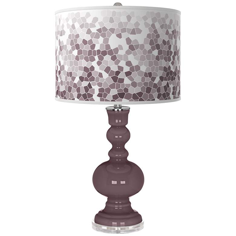 Image 1 Poetry Plum Mosaic Apothecary Table Lamp