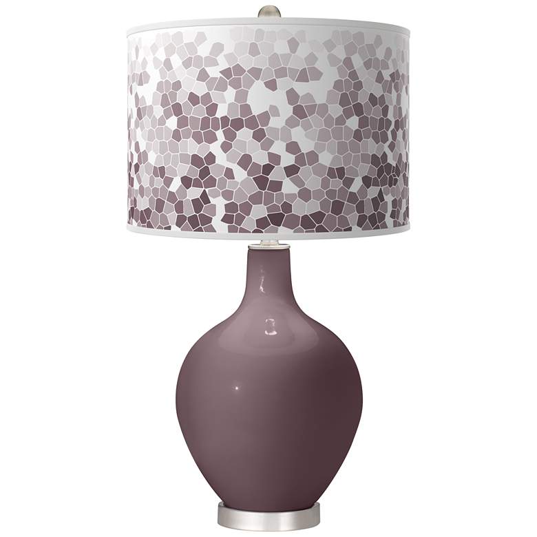 Image 1 Poetry Plum Mosaic Ovo Table Lamp