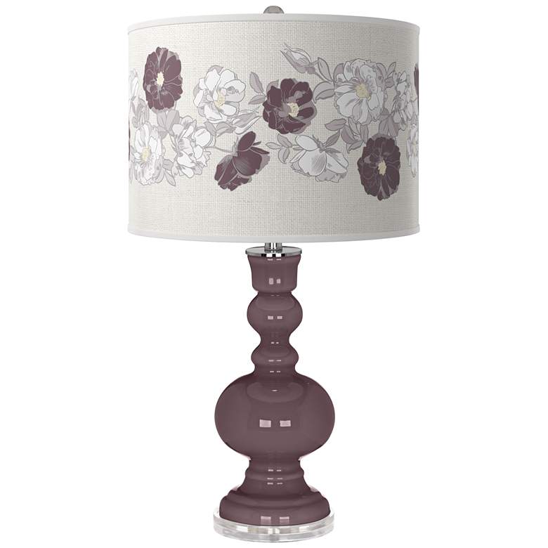 Image 1 Poetry Plum Rose Bouquet Apothecary Table Lamp