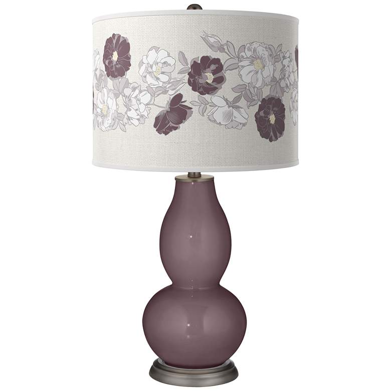 Image 1 Poetry Plum Rose Bouquet Double Gourd Table Lamp