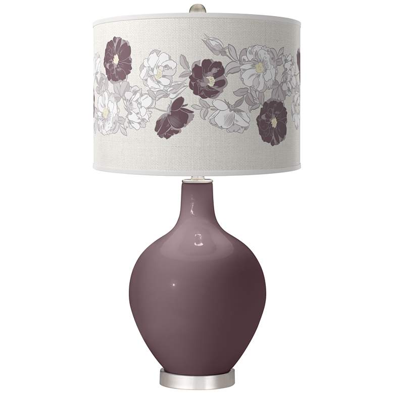 Image 1 Poetry Plum Rose Bouquet Ovo Table Lamp