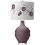 Poetry Plum Rose Bouquet Ovo Table Lamp