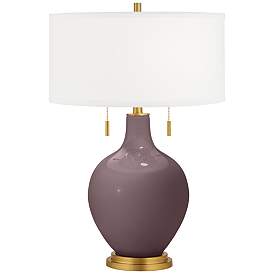Image1 of Poetry Plum Toby Brass Accents Table Lamp