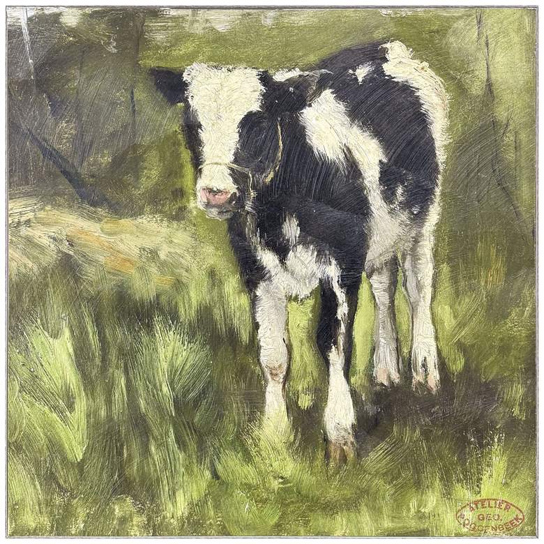 Image 1 Poggenbeeks Calf I 29"W x 29"H Modern Non-Glass Framed Art