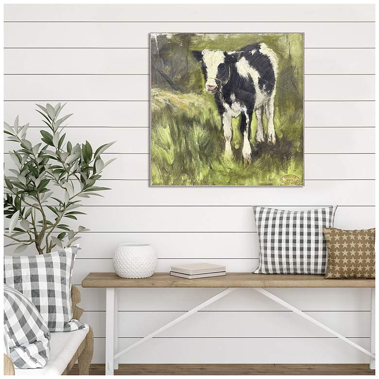 Image 4 Poggenbeeks Calf I 29"W x 29"H Modern Non-Glass Framed Art more views