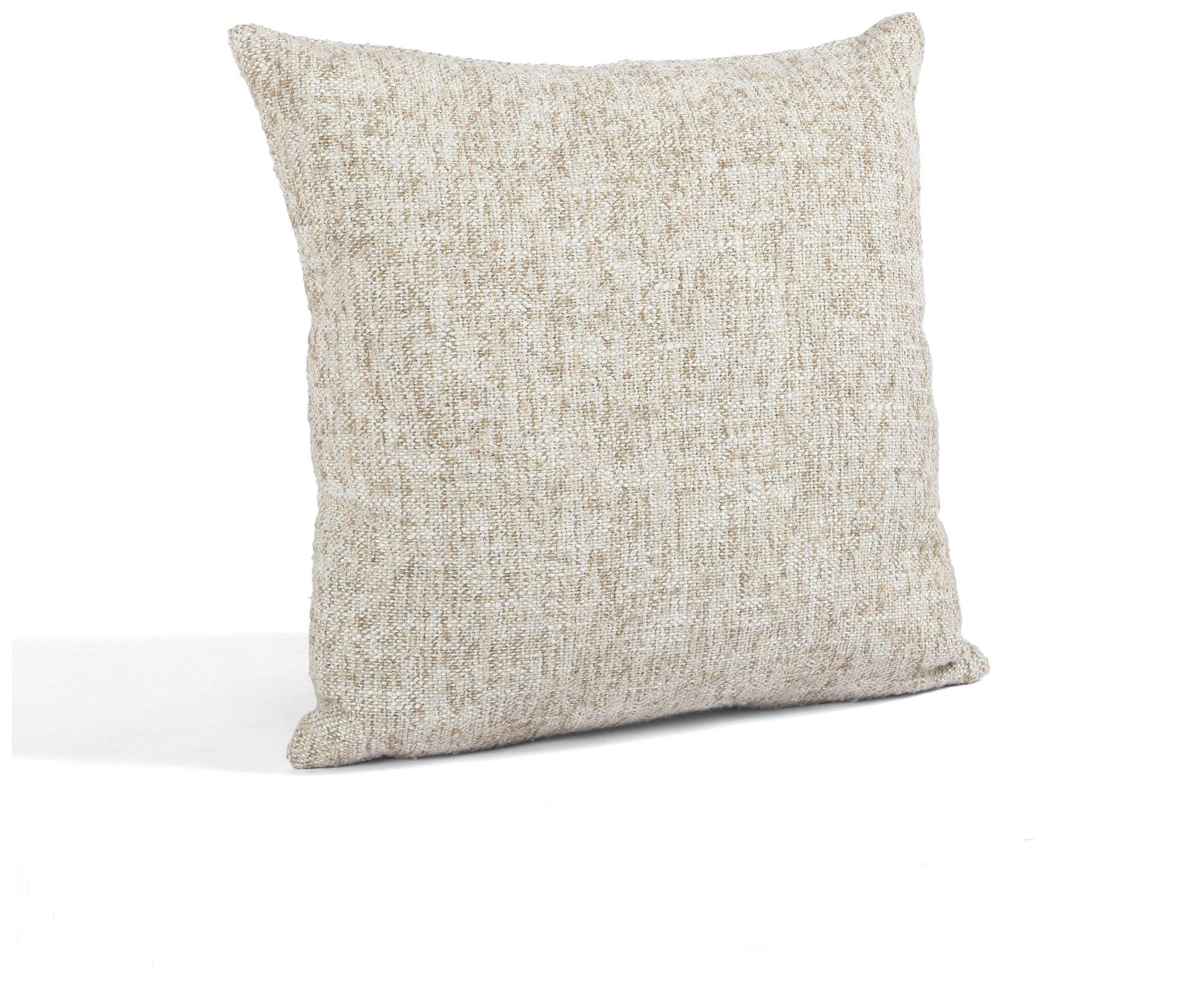 Image 2 Poh Washed Beige Boucle 16" Square Accent Pillow more views