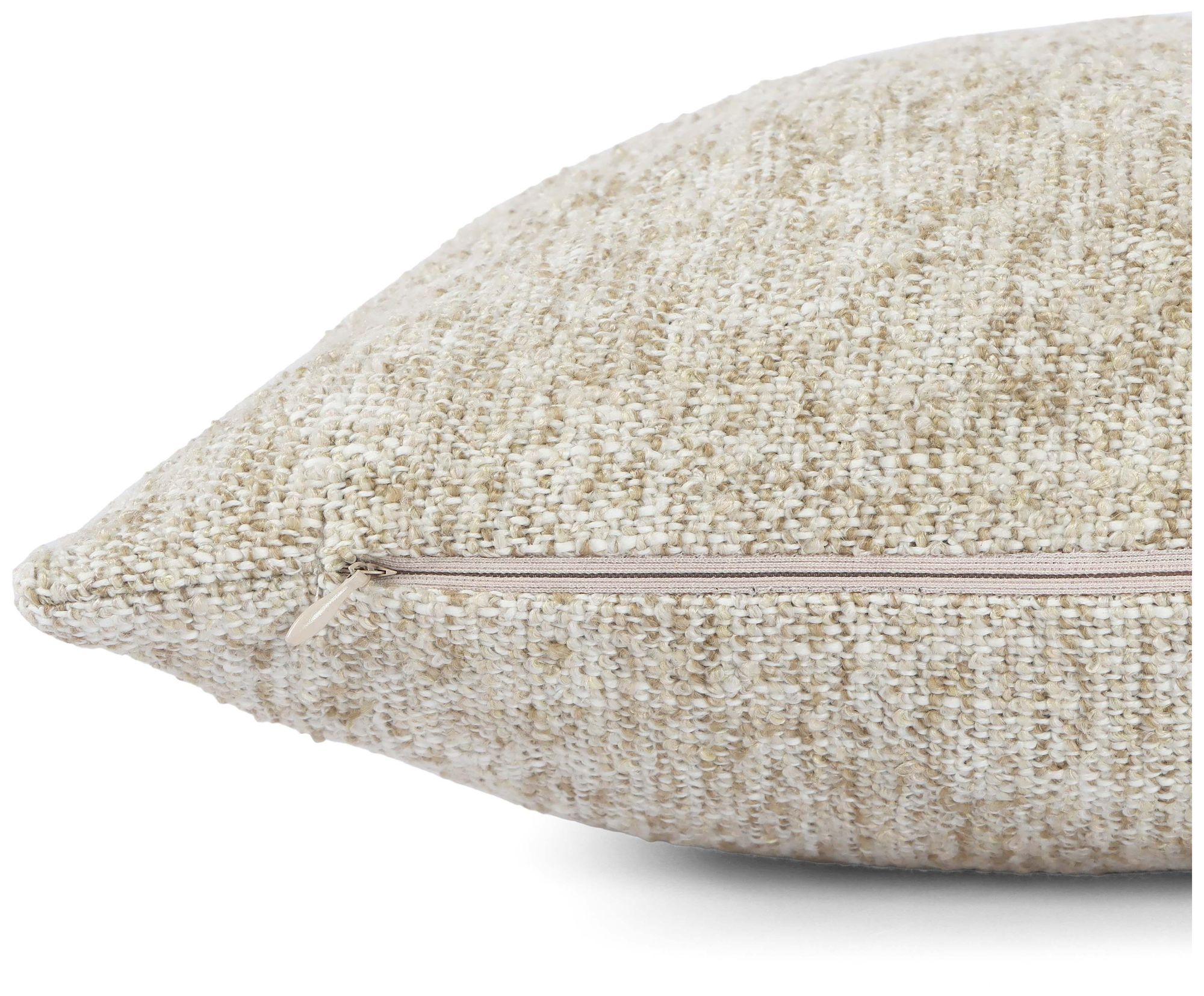 Image 4 Poh Washed Beige Boucle 16" Square Accent Pillow more views