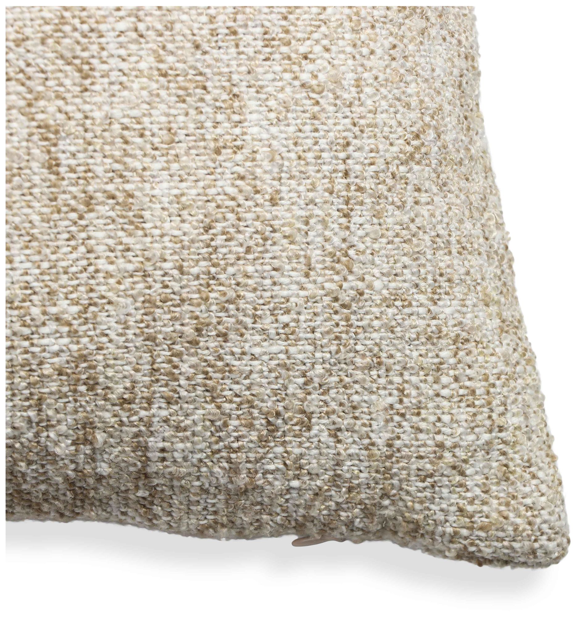 Image 3 Poh Washed Beige Boucle 20" Square Accent Pillow more views