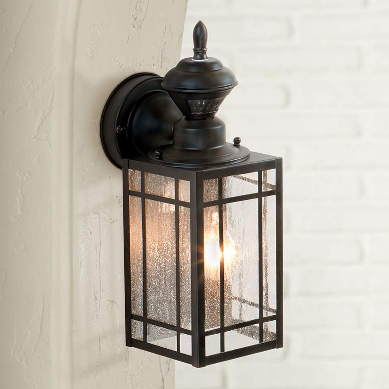 Image 1 Point Grove 14 1/4" Dusk to Dawn Motion Sensor Outdoor Light