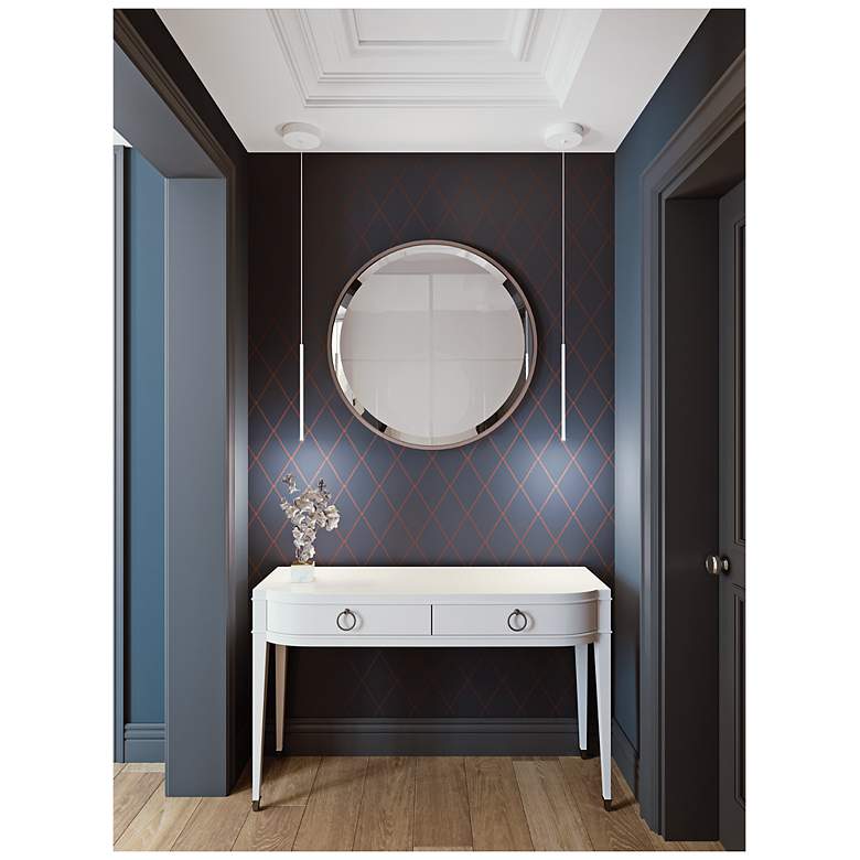 Image 2 Point - LED 1-Point Pendant - White Finish - White Shade more views