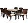 Point Loma Brown Wicker 8-Piece Square Patio Dining Set