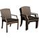 Point Loma Gray Wicker 4-Piece Outdoor Armchair Set