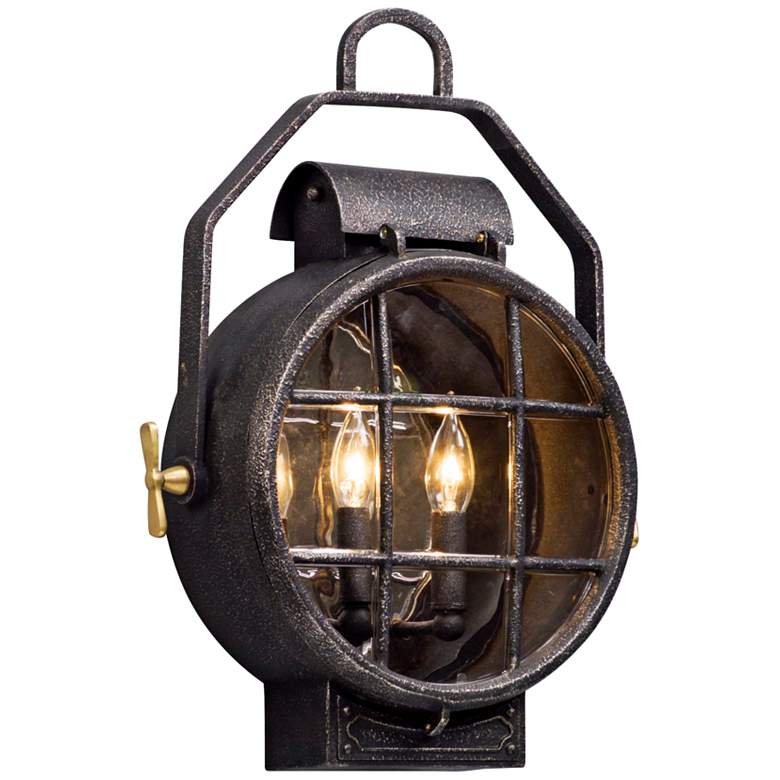 Image 1 Point Lookout 19 1/4" High Aged Silver Outdoor Wall Light