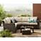 Point View Wicker 5-Piece Outdoor Patio Set with Firepit