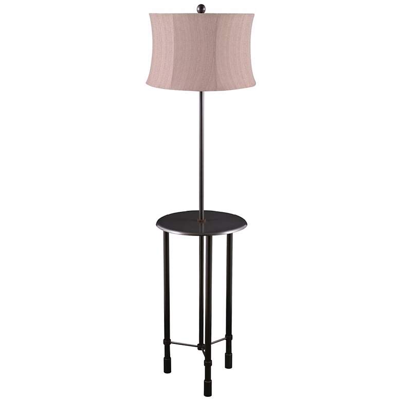 Image 1 Poise Oil-Rubbed Bronze Tri-Leg Floor Lamp with Tray Table