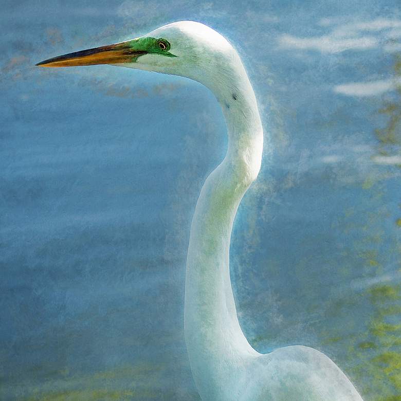 Image 2 Poised Patience 40" High All-Weather Outdoor Canvas Wall Art more views