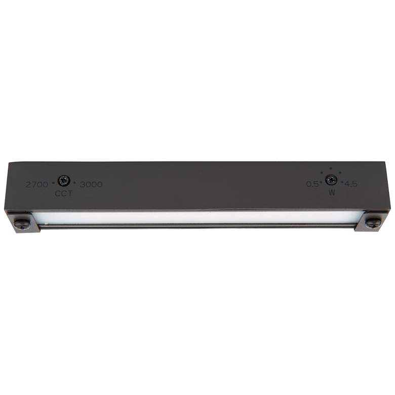 Image 2 Pola 12" Wide Bronze Brass LED Hardscape Light with Dual CCT more views