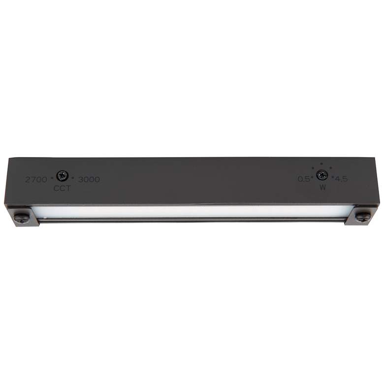 Image 1 Pola 6" Wide Bronze Brass LED Hardscape Light with Dual CCT