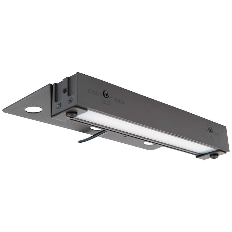 Image 2 Pola 6" Wide Bronze Brass LED Hardscape Light with Dual CCT more views