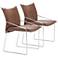 Pola Dining Chair (Set of 2) Brown