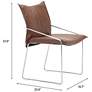 7_Pola Dining Chair (Set of 2) Brown more views