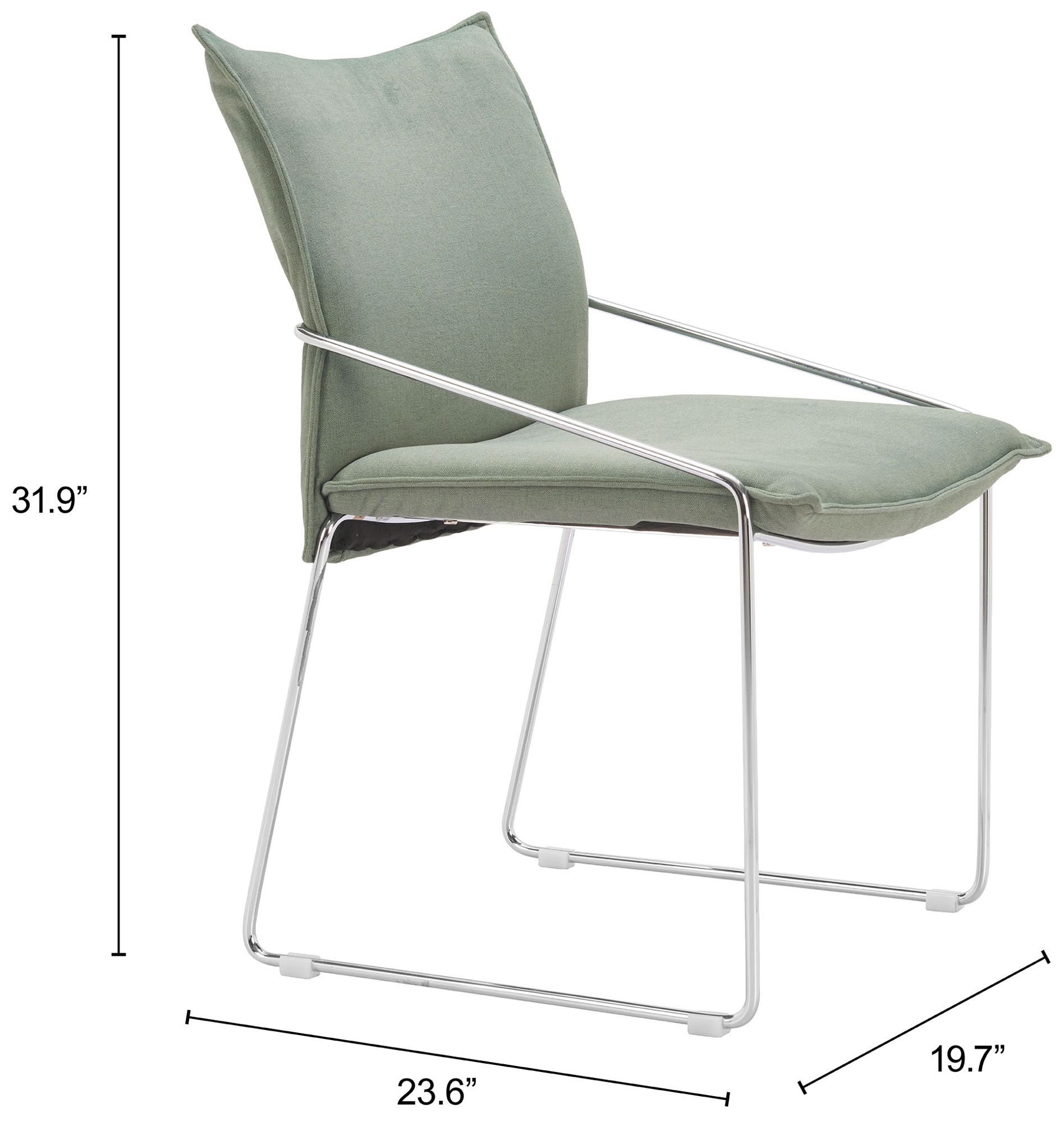 Image 7 Pola Dining Chair (Set of 2) Green more views