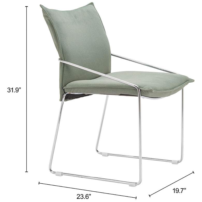 Image 7 Pola Dining Chair (Set of 2) Green more views