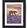 Polar Bear Black Frame Giclee 23 1/4" High Wall Art