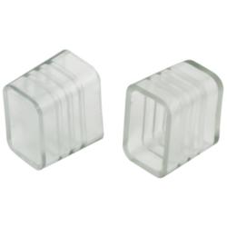 Polar Neon Flex Clear Plastic End Caps 10-Pack