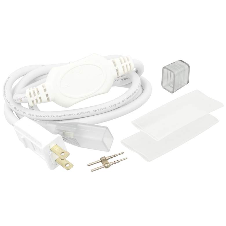 Image 1 Polar Neon Flex White 120V Power Connection Kit