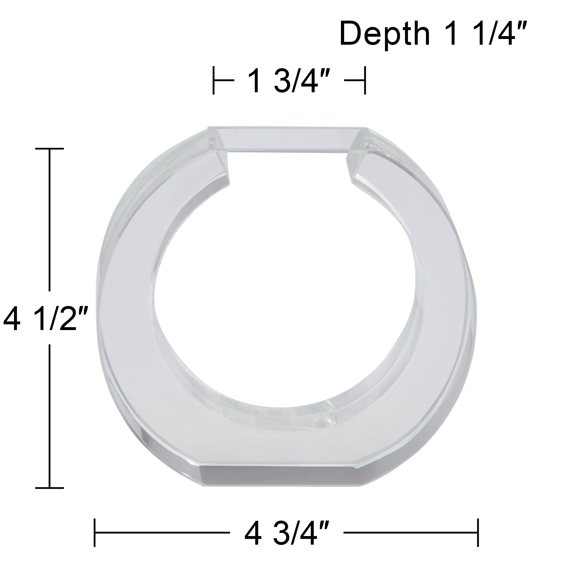 Polara 4 1/2" High Clear Glass Round Decorative Vase in scene