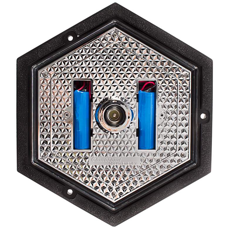Image 6 Polaris 12" High Black Solar LED Outdoor Wall Light more views
