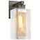 Polaris 13.9"H Silver Accented Medium Smoke Outdoor Sconce w/ Clear Sh