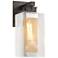 Polaris 13.9"H Silver Accented Oiled Bronze Outdoor Sconce w/ Clear Sh