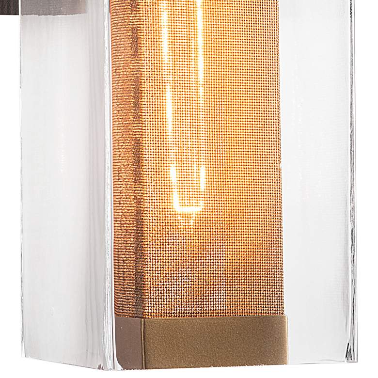 Image 3 Polaris 14" High Coastal Black and Gold Outdoor Wall Light more views