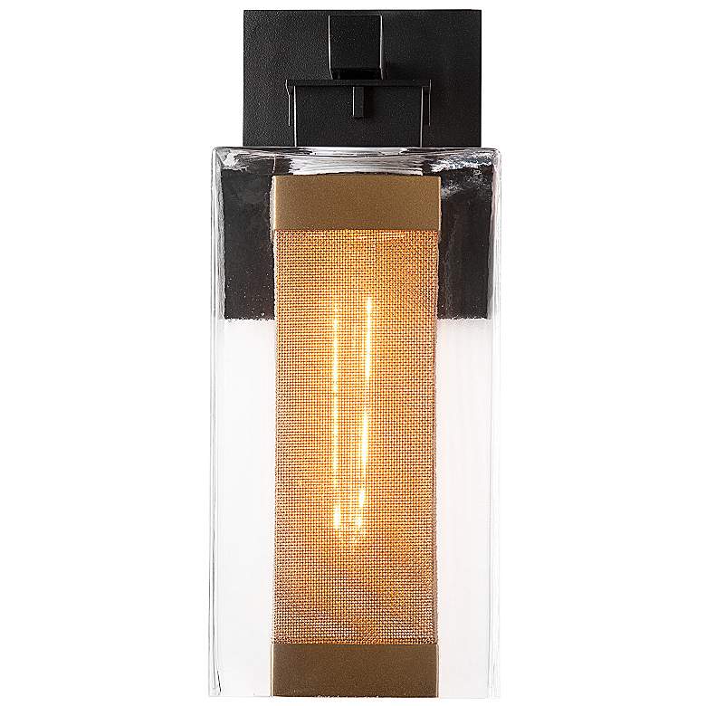 Image 4 Polaris 14" High Coastal Black and Gold Outdoor Wall Light more views