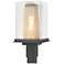 Polaris 18"H Gold Accented Black Outdoor Post Light w/ Clear Shade